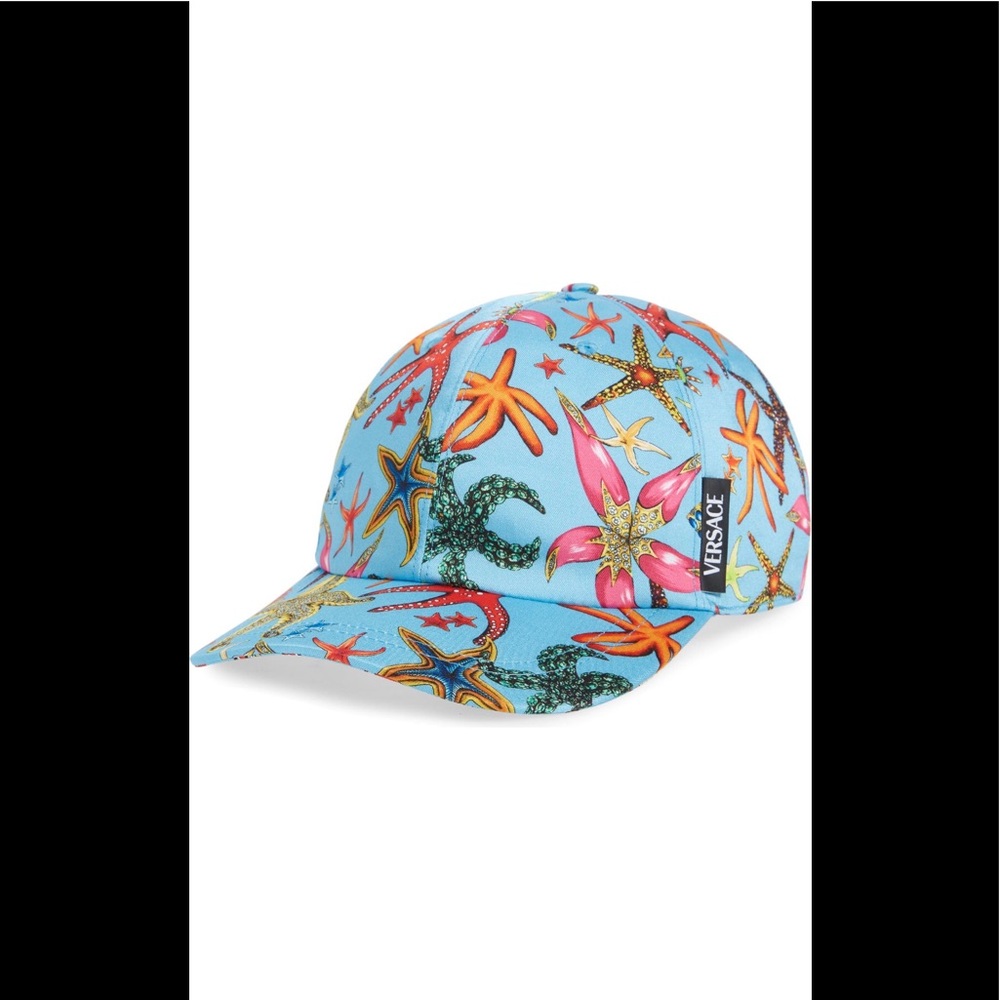 Versace Tresor de la mer print baseball cap
